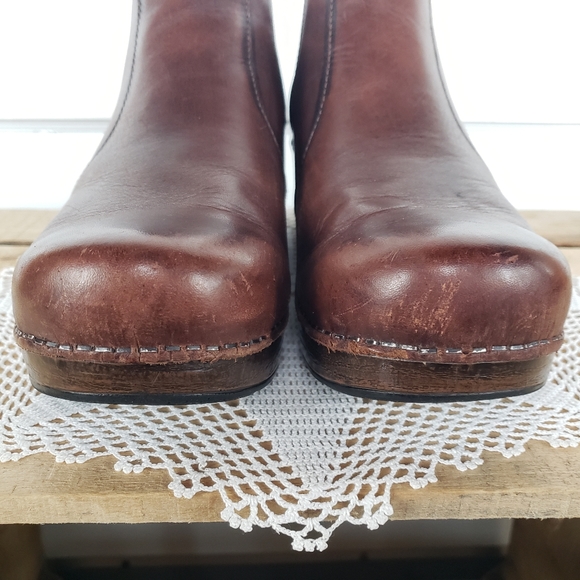 **SOLd*thankyou🌹HTF Dansko Frankie☆Antique Burnished Brown☆EU39 /US 8.5-9 - Picture 9 of 14